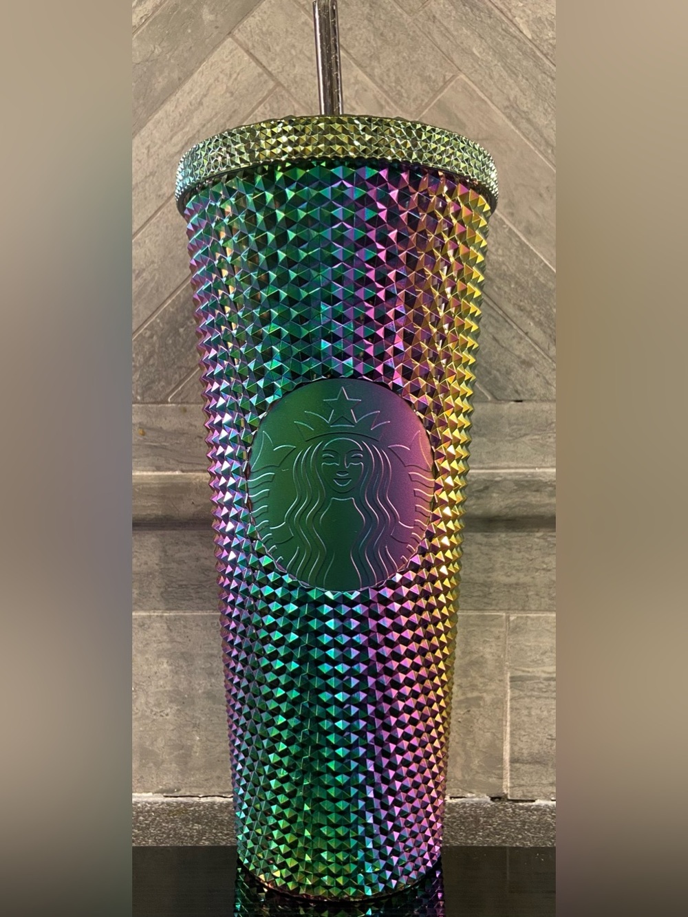 Starbucks Iridescent Rainbow Studded Tumbler